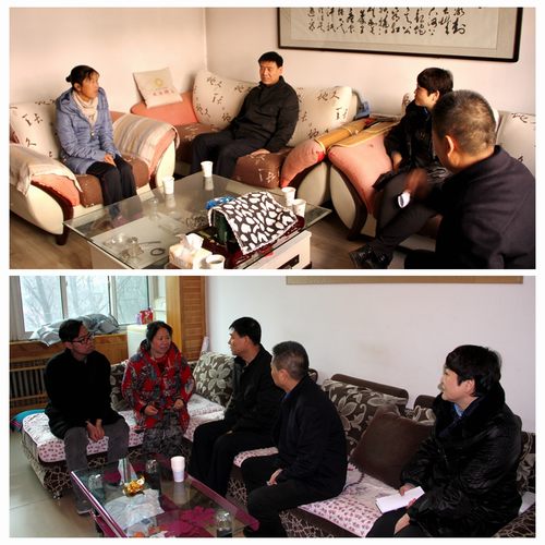 建設(shè)集團(tuán)聯(lián)合黨委副書記、紀(jì)委書記、工會(huì)主席侯本英為銅煤公司困難職工送來(lái)冬日溫暖