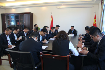 漢中分公司認(rèn)真?zhèn)鬟_(dá)建設(shè)集團(tuán)2018年一季度追趕超越點評會精神