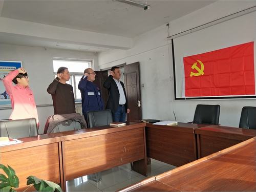 陜煤建設集團洗選煤運營公司檸條塔運營項目部黨支部開展“憶初心、明職責、當先鋒”主題黨日活動