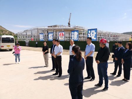 榆林市委常委、組織部部長張啟東一行蒞臨陜煤建設天工公司承建的清澗紅棗深加工項目調研指導工作