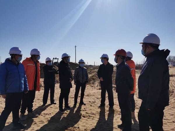 靖神鐵路領導深入施工現場檢查指導防疫及安全生產工作