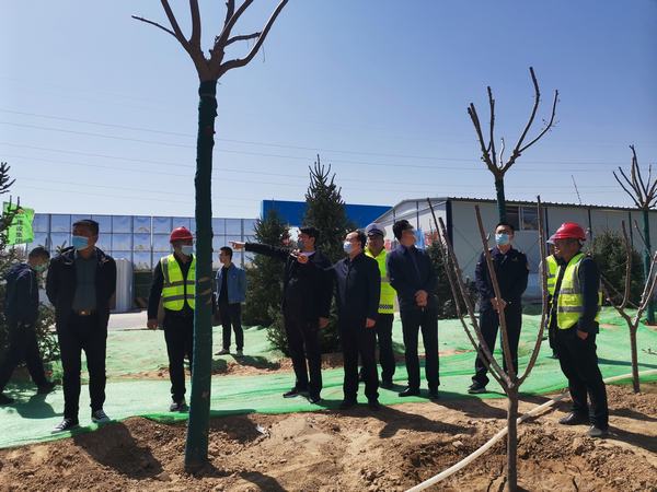 榆林市科創(chuàng)新城黨工委委員、管委會(huì)副主任劉政秀一行蒞臨科創(chuàng)新城同慧運(yùn)動(dòng)公園項(xiàng)目檢查指導(dǎo)工作