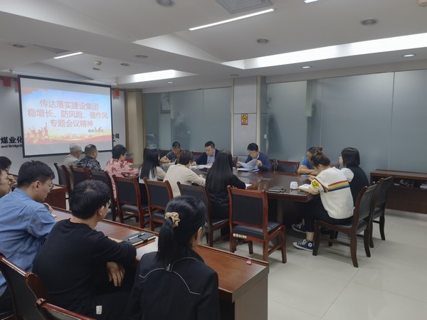 陜煤建設(shè)各單位傳達落實建設(shè)集團穩(wěn)增長、防風險、強作風工作部署會議精神