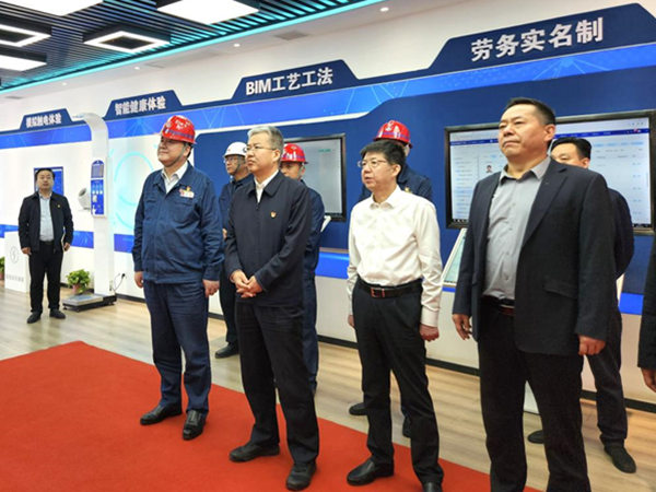 渭南市委副書(shū)記、市長(zhǎng)陳曉勇視察龍鋼機(jī)械化綜合一次料場(chǎng)項(xiàng)目建設(shè)情況