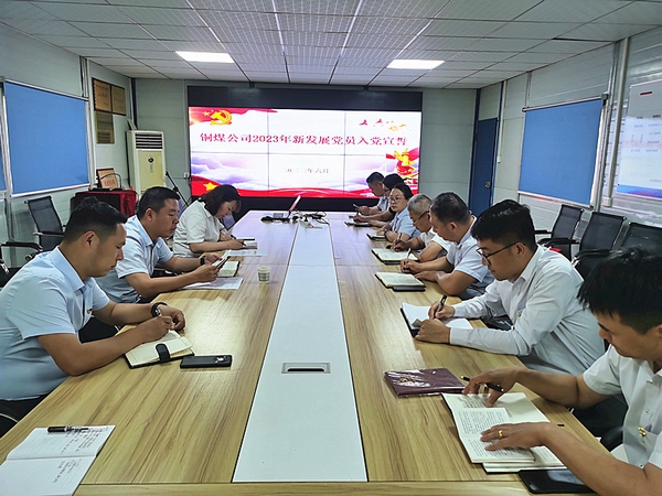 陜煤建設(shè)銅煤公司：開展“迎七一新黨員入黨宣誓”活動(dòng)