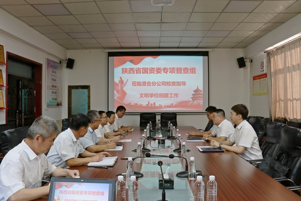 陜西省國資委宣傳處四級(jí)調(diào)研員董濰一行深入陜煤建設(shè)澄合分公司督查精神文明建設(shè)工作