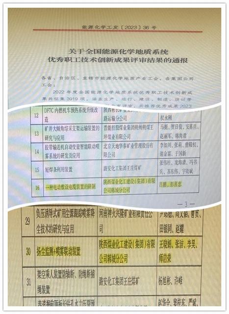 陜煤建設韓城分公司：2項！再獲國家級榮譽