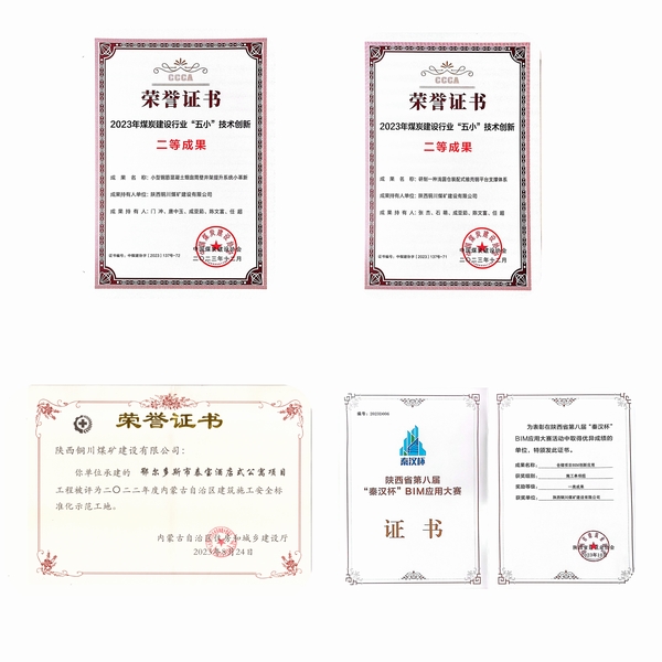 陜煤建設銅煤公司年終盤點！創(chuàng)優(yōu)成績單
