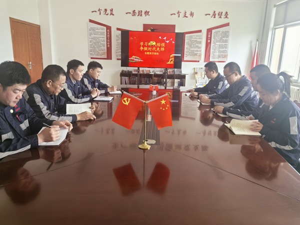 陜煤建設(shè)洗選煤運營公司神渭蒲城運營項目部黨支部開展：“學(xué)習(xí)先進楷模  爭做時代先鋒”主題黨日活動